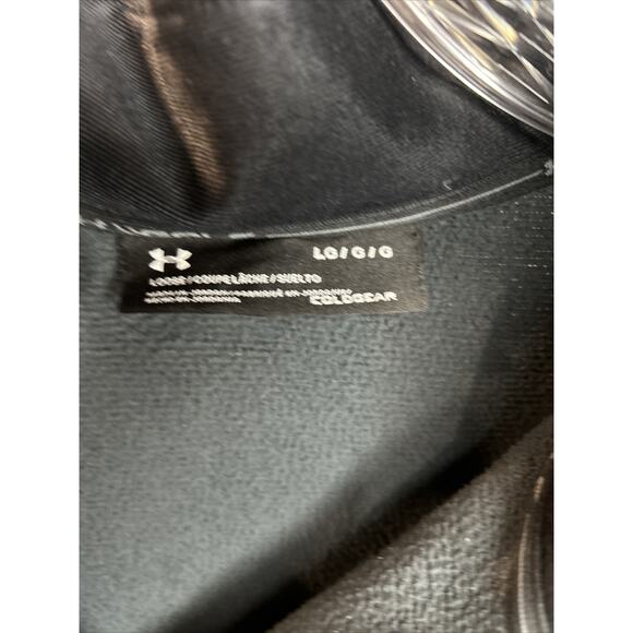 Under Armour Sweater Adult Large Black Sweatshirt Quarter Zip Pullover Men Golf - Picture 3 of 8